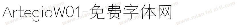 ArtegioW01字体转换
