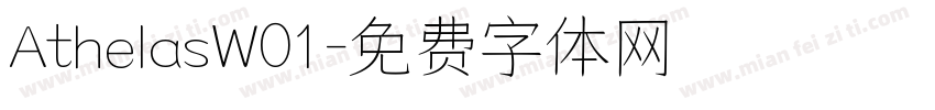 AthelasW01字体转换