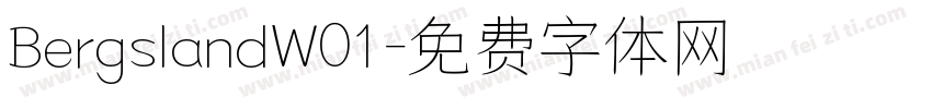 BergslandW01字体转换