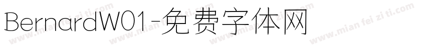 BernardW01字体转换