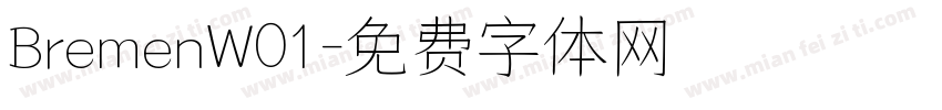 BremenW01字体转换