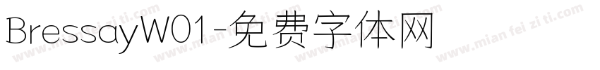 BressayW01字体转换