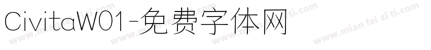 CivitaW01字体转换