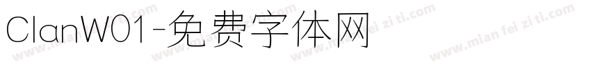 ClanW01字体转换