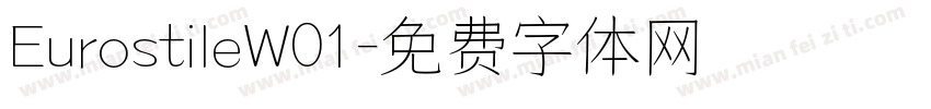 EurostileW01字体转换