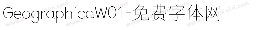 GeographicaW01字体转换