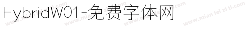 HybridW01字体转换