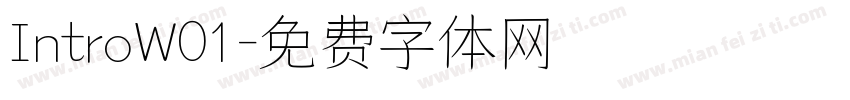 IntroW01字体转换