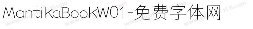 MantikaBookW01字体转换