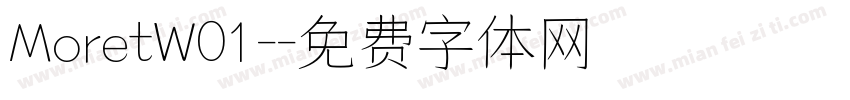 MoretW01-字体转换