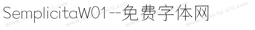 SemplicitaW01-字体转换