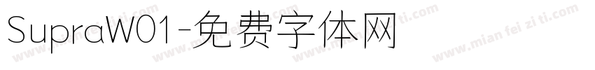 SupraW01字体转换