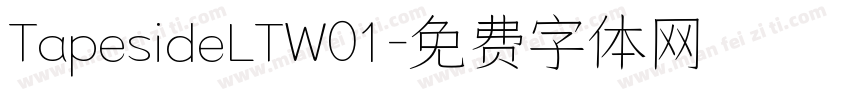 TapesideLTW01字体转换