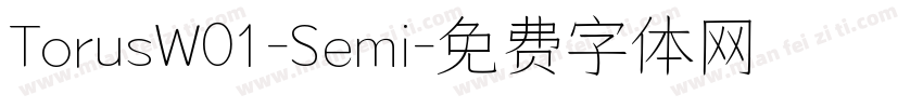TorusW01-Semi字体转换