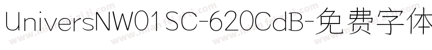 UniversNW01SC-620CdB字体转换