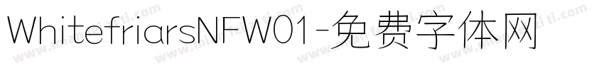 WhitefriarsNFW01字体转换