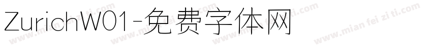ZurichW01字体转换