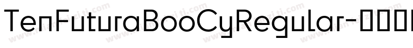 TenFuturaBooCyRegular字体转换