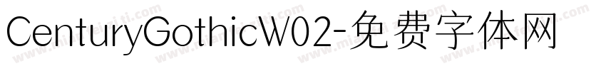 CenturyGothicW02字体转换