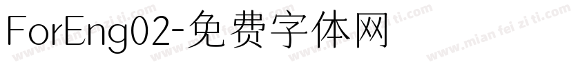 ForEng02字体转换