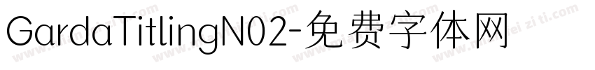 GardaTitlingN02字体转换