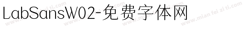 LabSansW02字体转换