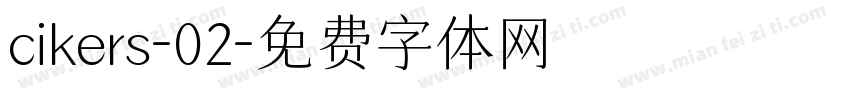 cikers-02字体转换