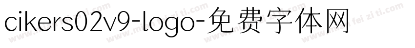cikers02v9-logo字体转换