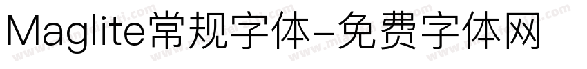 Maglite常规字体字体转换