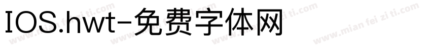 IOS.hwt字体转换
