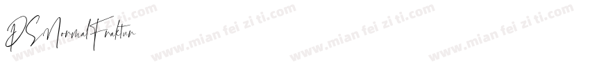 DSNormalFraktur字体转换