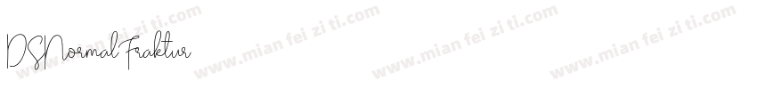 DSNormalFraktur字体转换