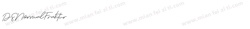 DSNormalFraktur字体转换