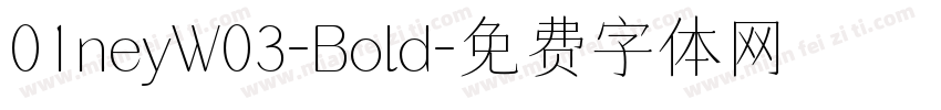 01neyW03-Bold字体转换