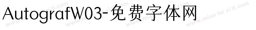 AutografW03字体转换