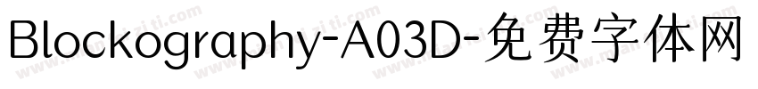 Blockography-A03D字体转换