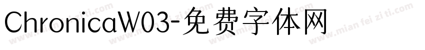 ChronicaW03字体转换