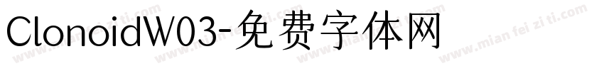 ClonoidW03字体转换