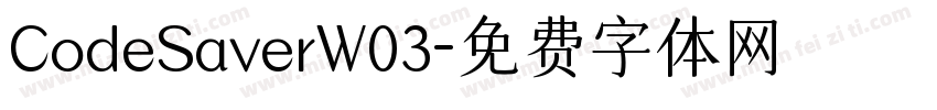 CodeSaverW03字体转换