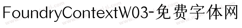FoundryContextW03字体转换
