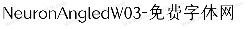 NeuronAngledW03字体转换