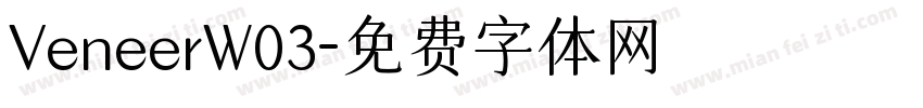 VeneerW03字体转换
