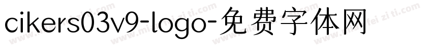 cikers03v9-logo字体转换