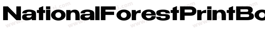NationalForestPrintBold字体转换