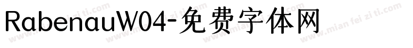 RabenauW04字体转换