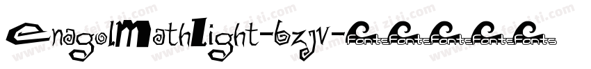 EnagolMathLight-6zjv字体转换