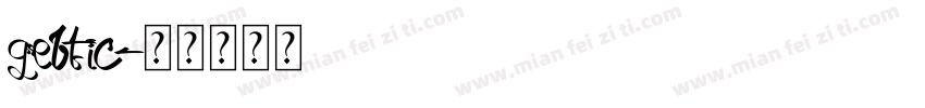 gebtic字体转换
