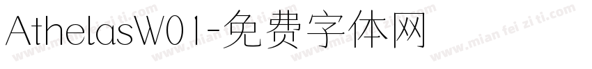 AthelasW01字体转换