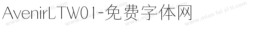 AvenirLTW01字体转换