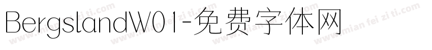 BergslandW01字体转换